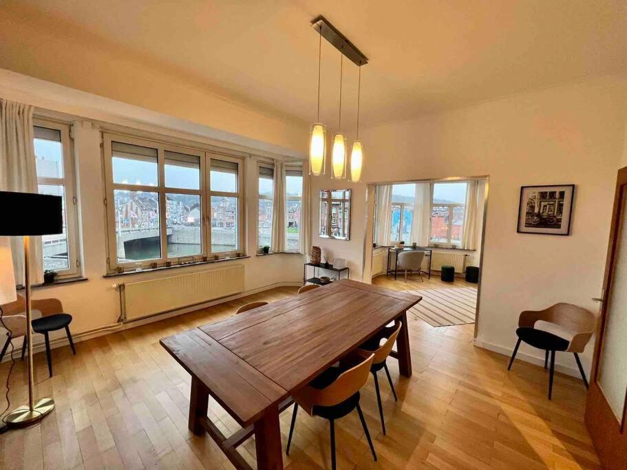 Bellevue - Grand Appartement Pour 5 Sur Les Quais De La Meuse Luik Buitenkant foto